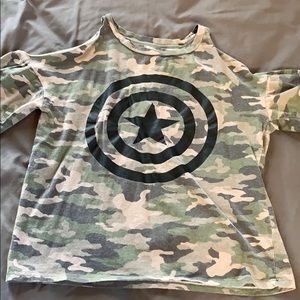 Camo marvel shirt!